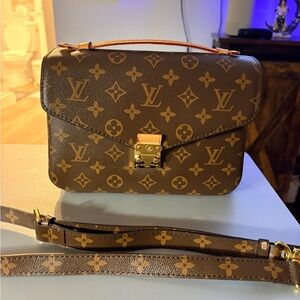 Brown Monogram Satchel